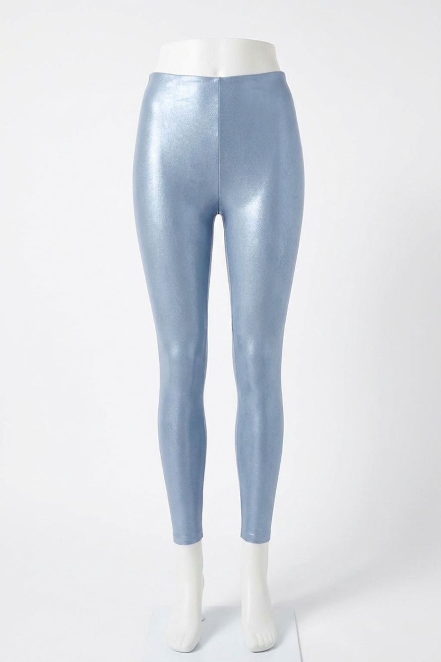 NEW COMMANDO faux leather legging in vintage blue